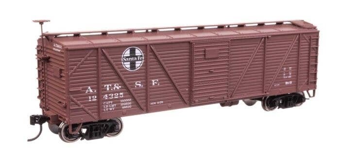 40′ ARA Single Sheathed Boxcar - Ready to Run -- Santa Fe 124325, HO, WalthersMainline 40702