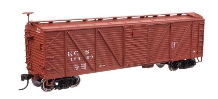 40′ ARA Single Sheathed Boxcar - Ready to Run -- Kansas City Southern 16469, HO, WalthersMainline 40718