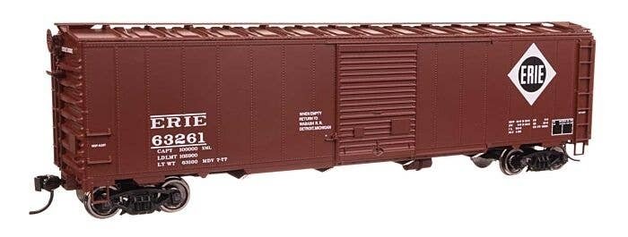 50′ AAR Single Door Boxcar - Ready to Run -- Erie 63261, HO, WalthersMainline 46516