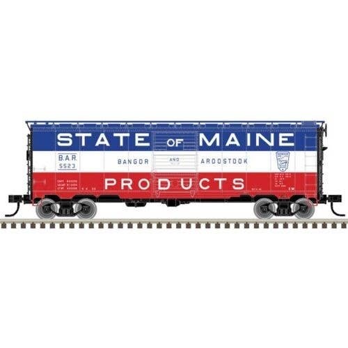 1932 ARA 40′ Steel Boxcar - Ready to Run - Master(R) -- Bangor & Aroostook 5091 (red,, N, Atlas Model Railroad Co. 50007084