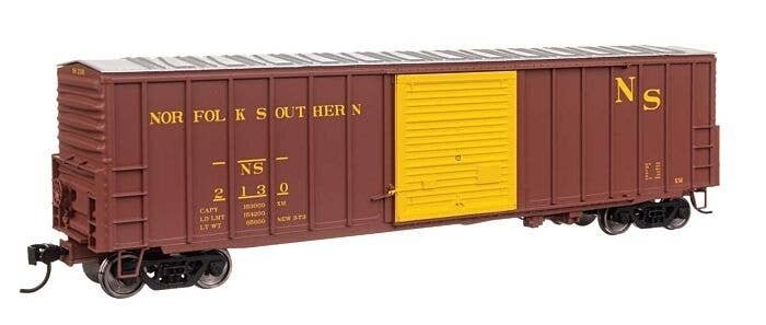 50′ ACF Exterior Post Dreadnaught End Plate B Boxcar - Ready to Run -- Norfolk Southern 2130, HO, WalthersMainline 46046
