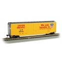 50′ Plug-Door Boxcar - Ready to Run - Silver Series(R) -- Union Pacific 499194 (Armour Yello, HO, Bachmann Industries 18038