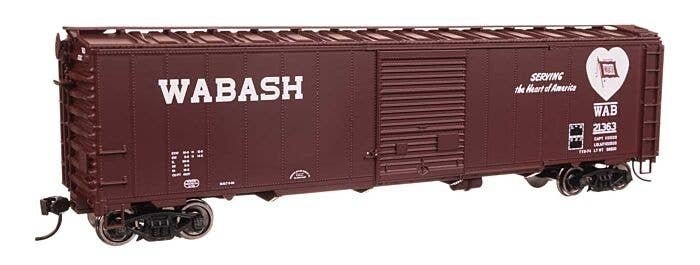 50′ AAR Single Door Boxcar - Ready to Run -- Wabash 21363, HO, WalthersMainline 46529