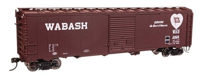50′ AAR Single Door Boxcar - Ready to Run -- Wabash 21424, HO, WalthersMainline 46530