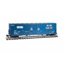 Evans 53Õ Double-Plug-Door Boxcar - Ready to Run -- Tropicana 13088 (blue, orange, white), G, Bachmann Industries 93575