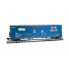 Evans 53Õ Double-Plug-Door Boxcar - Ready to Run -- Tropicana 13088 (blue, orange, white), G, Bachmann Industries 93575