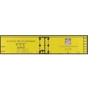Railroad Decal Set -- Pacific Fruit Express R-40-2 40′ Wood Reefer (UP Overland Logo), HO, Tichy Train Group 10163