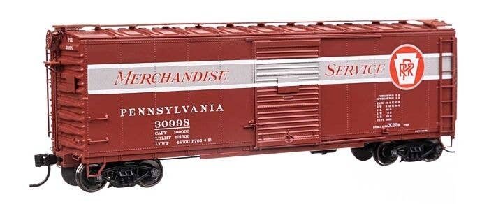 40′ X29B Boxcar - Ready to Run -- Pennsylvania Railroad 30998 (Merchandise Service, With Stiffene, HO, WalthersProto 102319
