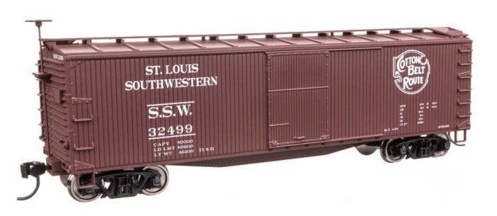 40′ Double Sheathed Wood Boxcar - Ready to Run -- Cotton Belt-St. Louis Southwestern SSW 32499, HO, WalthersMainline 40205