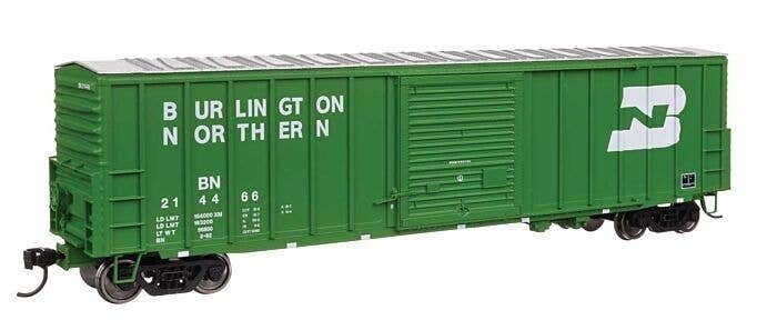 50′ ACF Exterior Post Dreadnaught End Plate B Boxcar - Ready to Run -- Burlington Northern 2142, HO, WalthersMainline 46027
