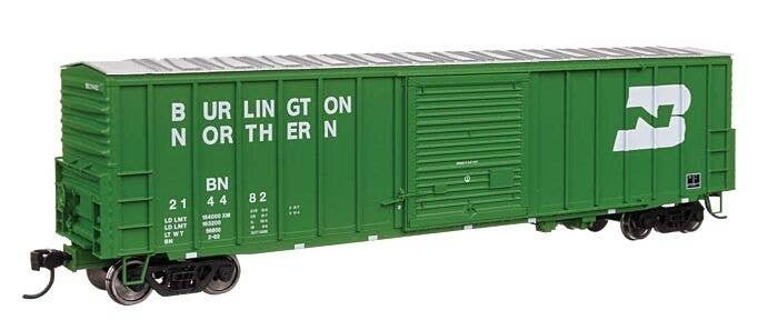 50′ ACF Exterior Post Dreadnaught End Plate B Boxcar - Ready to Run -- Burlington Northern 2144, HO, WalthersMainline 46028