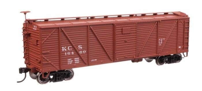 40′ ARA Single Sheathed Boxcar - Ready to Run -- Kansas City Southern 16460, HO, WalthersMainline 40717