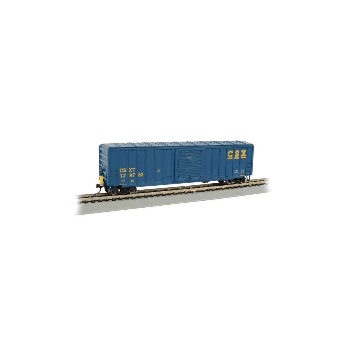 ACF 50`6` Outside-Braced Boxcar - Flashing Rear End Device - Ready to Run -- CSX Transportat, HO, Bachmann Industries 14904