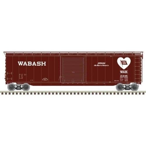 Postwar 50′ Single-Door Boxcar - Ready to Run - Master(R) -- Wabash 21548 (Boxcar Re, HO, Atlas Model Railroad Co. 20007521
