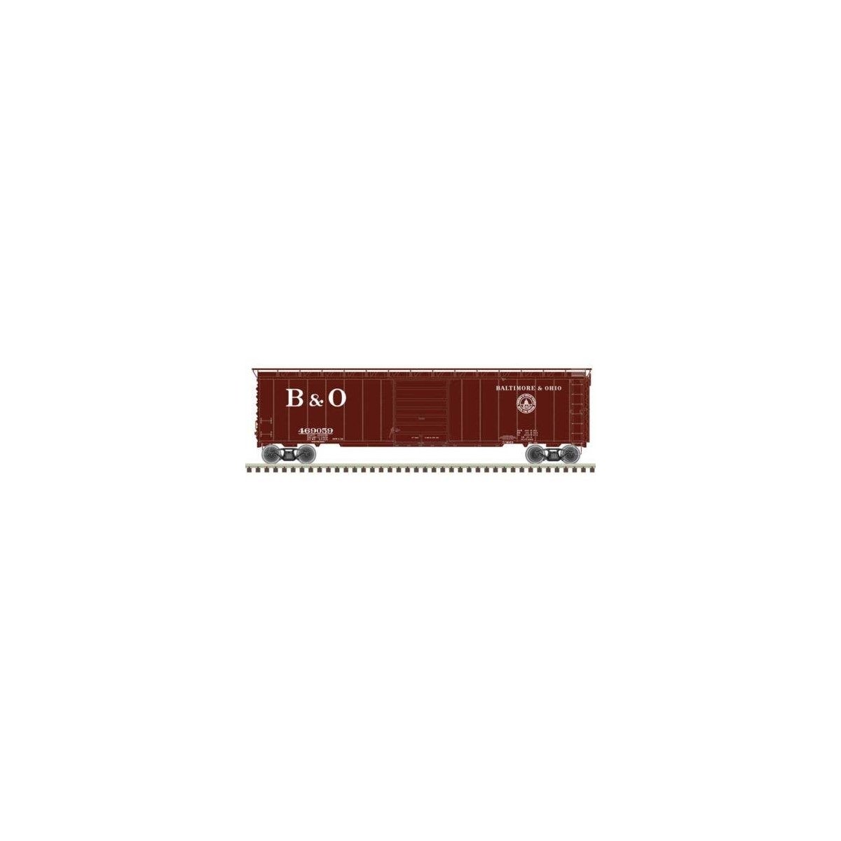 Postwar 50′ Single-Door Boxcar - Ready to Run - Master(R) -- Baltimore & Ohio 469059, HO, Atlas Model Railroad Co. 20007519