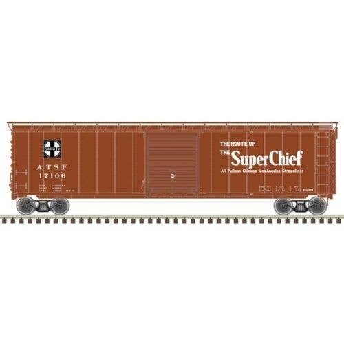Postwar 50′ Single-Door Boxcar - Ready to Run - Master(R) -- Santa Fe 17106 (Boxcar , HO, Atlas Model Railroad Co. 20007525