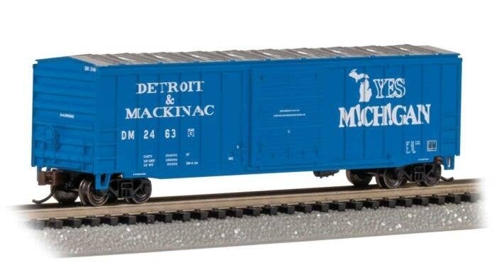 ACF 50`6` Outside-Braced Sliding-Door Boxcar - Ready to Run - Silver Series -- Detroit & Mack, N, Bachmann Industries 19671