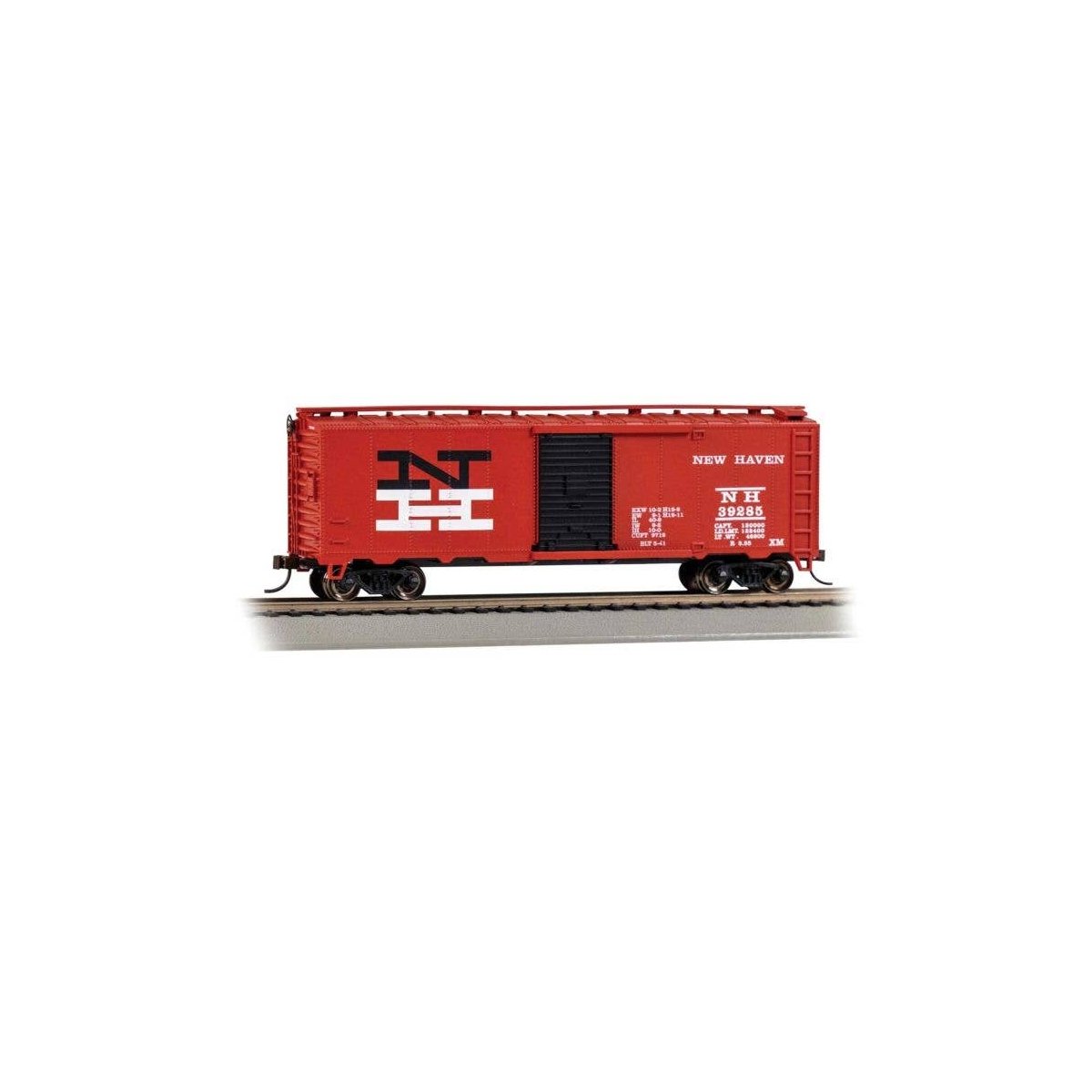 Pullman-Standard PS-1 40′ Steel Boxcar - Ready to Run - Silver Series(R) -- New Haven 39285 , HO, Bachmann Industries 16015