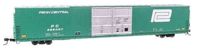 86′ Pullman-Standard Double-Door Hi-Cube Boxcar - Ready to Run -- Penn Central 295497, HO, WalthersProto 102125