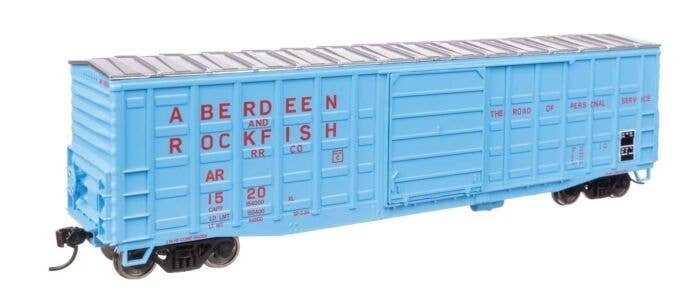 50′ Waffle Side Boxcar - Ready To Run -- Aberdeen & Rockfish 1520 (Superior Door), HO, WalthersMainline 46702