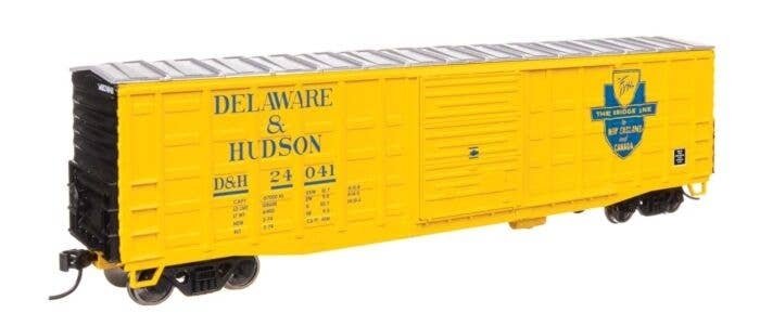 50′ Waffle Side Boxcar - Ready To Run -- Delaware & Hudson 24041 (Pullman-Standard Door), HO, WalthersMainline 46708