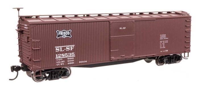 40′ Double Sheathed Wood Boxcar - Ready to Run -- St. Louis-San Francisco 128535 (Frisco), HO, WalthersMainline 40202
