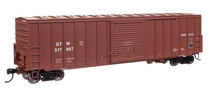 50′ ACF Exterior Post Dreadnaught End Plate B Boxcar - Ready to Run -- Grand Trunk Western 5179, HO, WalthersMainline 46044