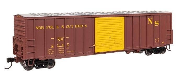 50′ ACF Exterior Post Dreadnaught End Plate B Boxcar - Ready to Run -- Norfolk Southern 2247, HO, WalthersMainline 46048