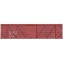 Railroad Decal Set -- Louisville & Nashville 40′ Single-Sheathed Wood Boxcar (Boxcar Red, No Logo), HO, Tichy Train Group 1024