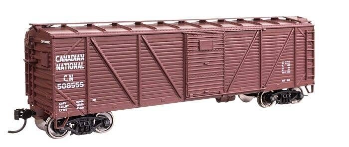 40′ ARA Single Sheathed Boxcar with Dreadnaught Ends - Ready to Run -- Canadian National 508555, HO, WalthersMainline 40357