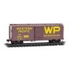 40′ Single-Door Boxcar - Ready to Run -- Western Pacific 22023 (Boxcar Red, yellow, Block Wes, N, Micro Trains Line 2000517