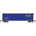 50′ Plug-Door Boxcar - Ready to Run - Silver Series(R) -- CSX 198271 (blue, yellow), HO, Bachmann Industries 18019