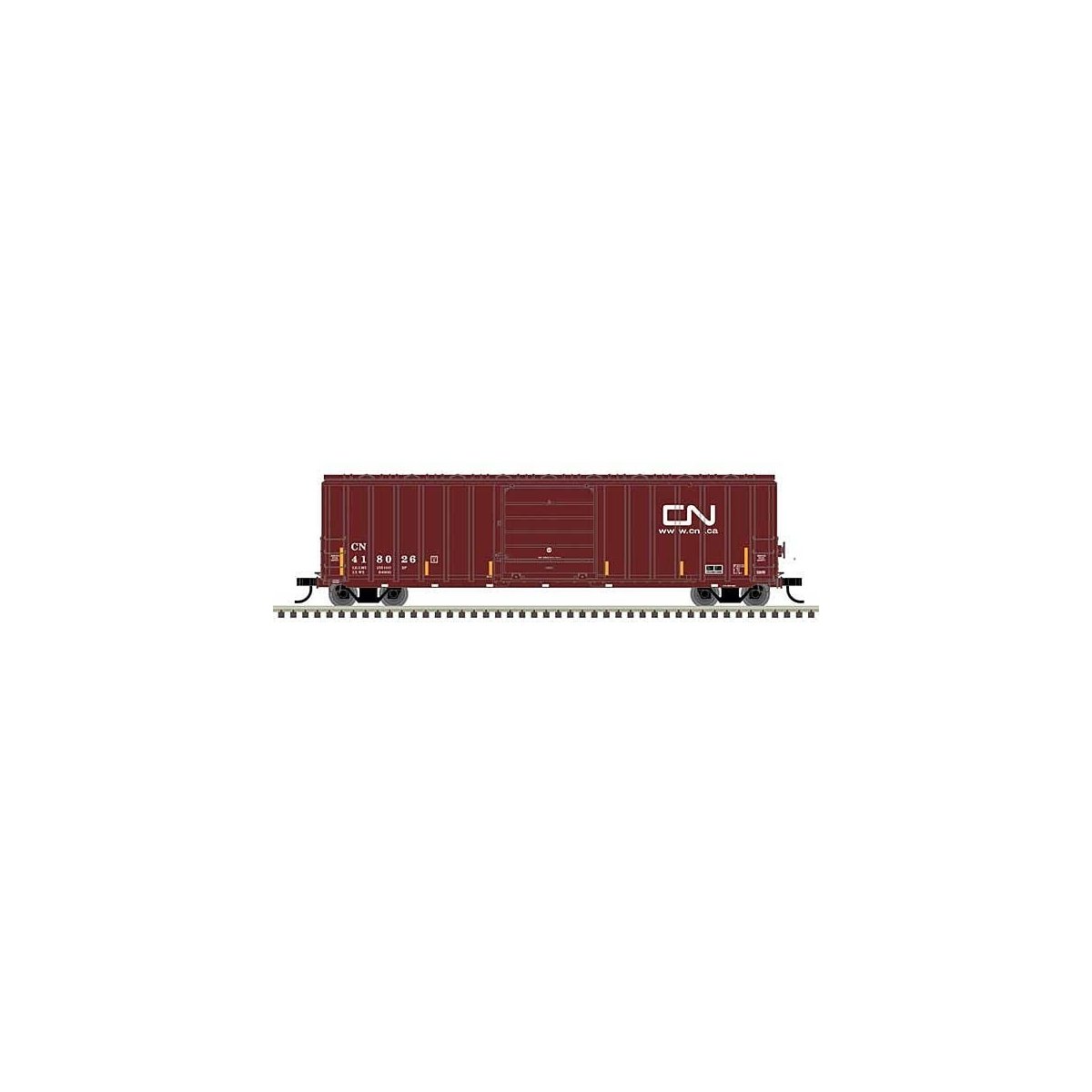 Berwick 50′ Boxcar - Ready to Run - Master(R) -- Canadian National 418149 (Boxcar Re, HO, Atlas Model Railroad Co. 20006988