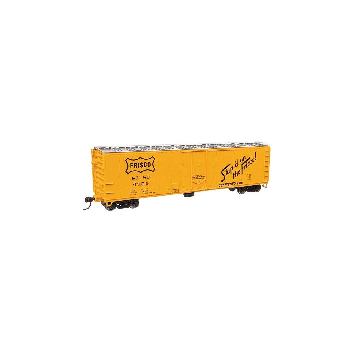 50′ PC&F Insulated Boxcar - Ready to Run -- St. Louis-San Francisco 6355, HO, WalthersMainline 2858