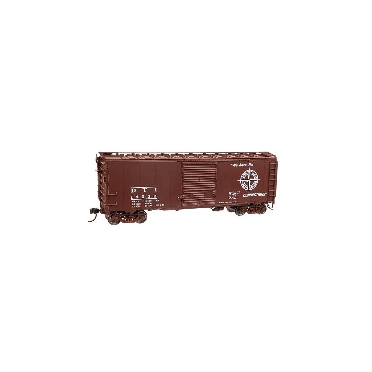 40` ACF Welded Boxcar w/8` Youngstown Door - Ready to Run -- Detroit, Toledo & Ironton 14035, HO, WalthersMainline 45208
