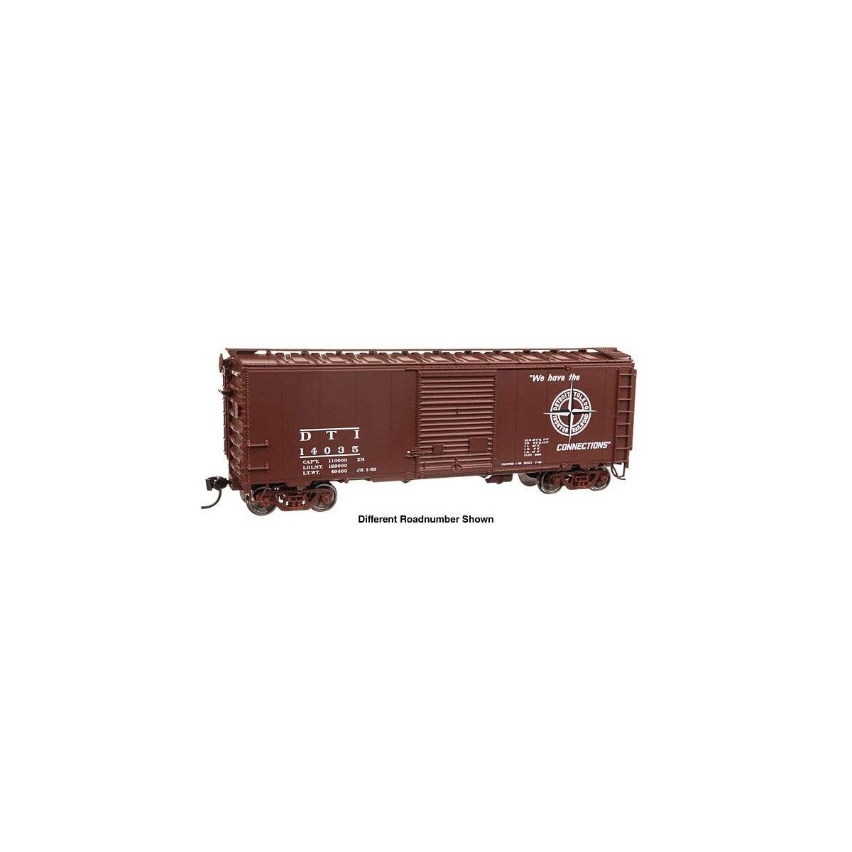 40` ACF Welded Boxcar w/8` Youngstown Door - Ready to Run -- Detroit, Toledo & Ironton 14055, HO, WalthersMainline 45210