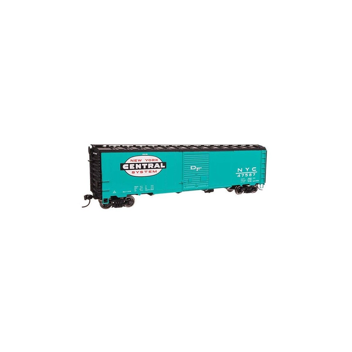 50′ AAR Single Door Boxcar - Ready to Run -- New York Central 47587, HO, WalthersMainline 46519