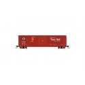 50′ Single-Door Boxcar No Roofwalk - Ready to Run -- Santa Fe 12801 (Boxcar Red, Texas Chief Slogan), HO, Rivarossi HR6662A