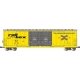 Evans 53Õ Double-Plug-Door Boxcar - Ready to Run -- Railbox 32135 (yellow, black), G, Bachmann Industries 93573