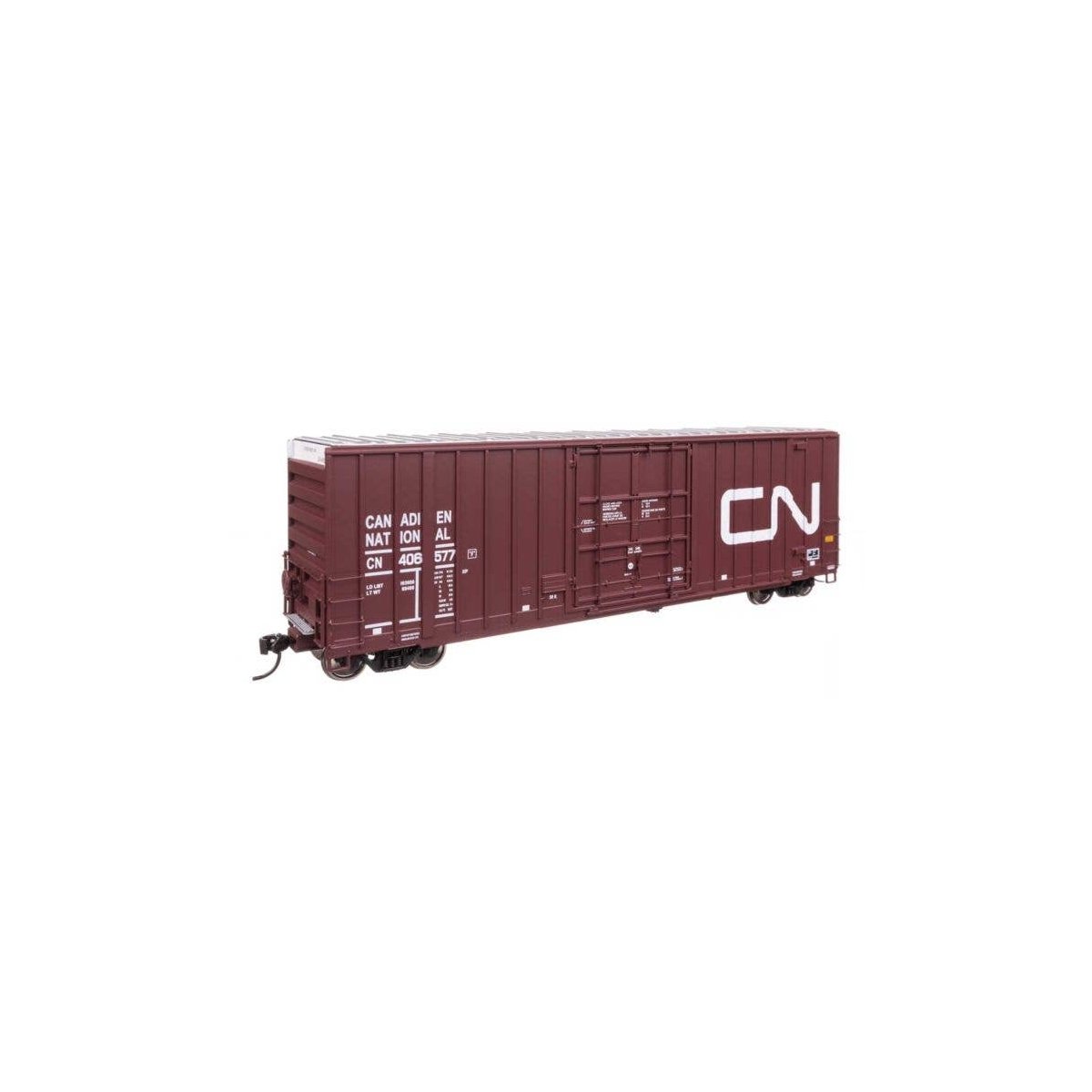 50′ Gunderson Hi-Cube Paper Service Boxcar - Ready to Run -- Canadian National 406577, HO, WalthersProto 101716