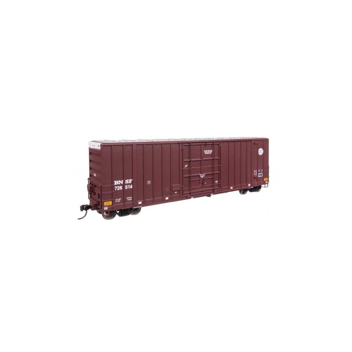 50′ Gunderson Hi-Cube Paper Service Boxcar - Ready to Run -- BNSF Railway 726514, HO, WalthersProto 101713