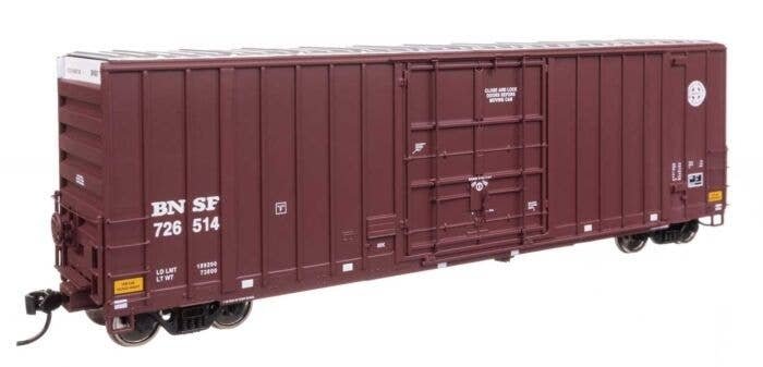 50′ Gunderson Hi-Cube Paper Service Boxcar - Ready to Run -- BNSF Railway 726514, HO, WalthersProto 101713