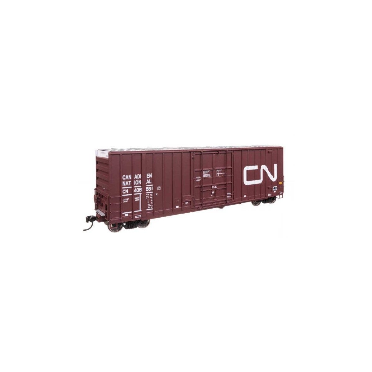 50′ Gunderson Hi-Cube Paper Service Boxcar - Ready to Run -- Canadian National 406581, HO, WalthersProto 101717