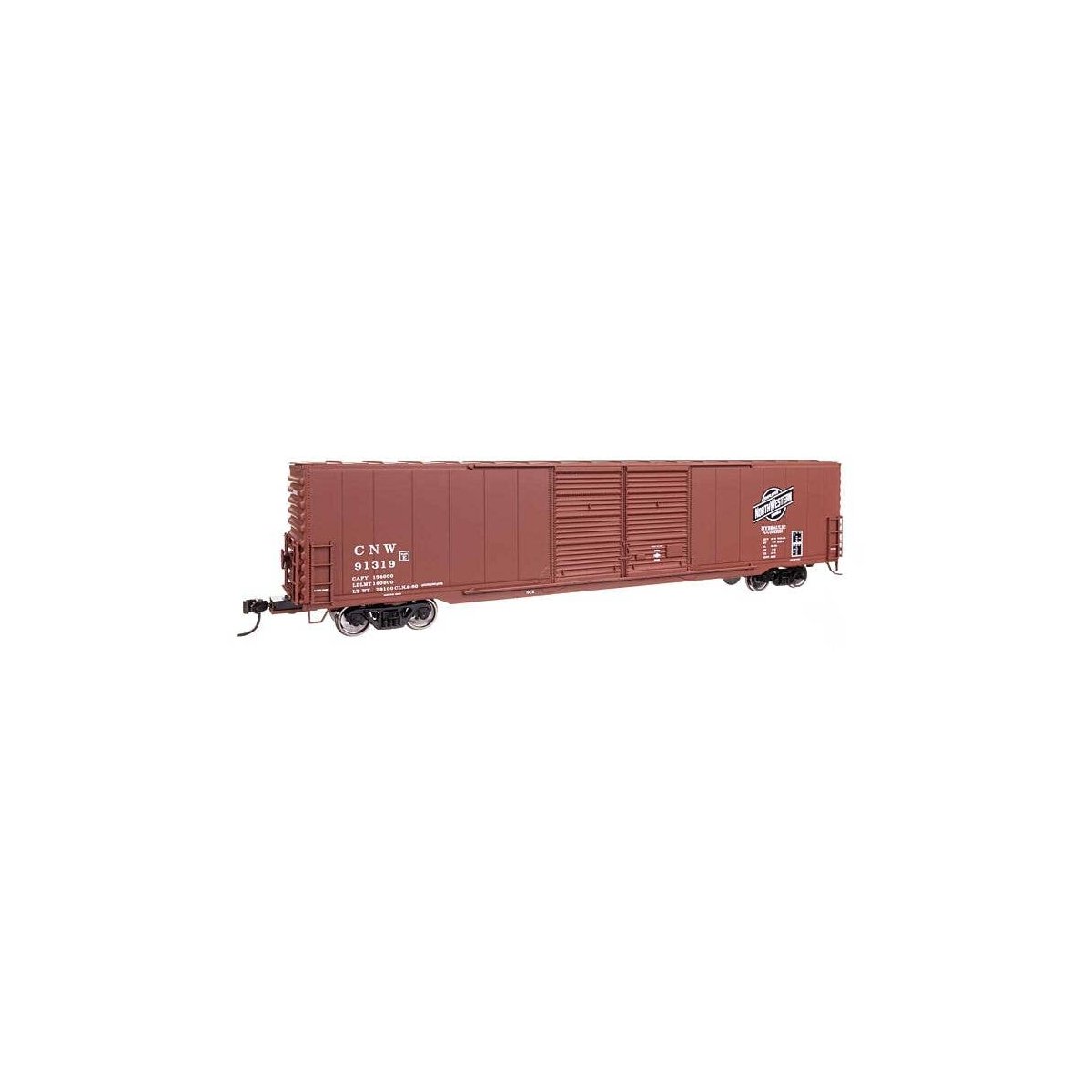 60′ Pullman-Standard Double Door Auto Parts Boxcar - Ready to Run -- Chicago & North Western(TM), HO, WalthersMainline 3403