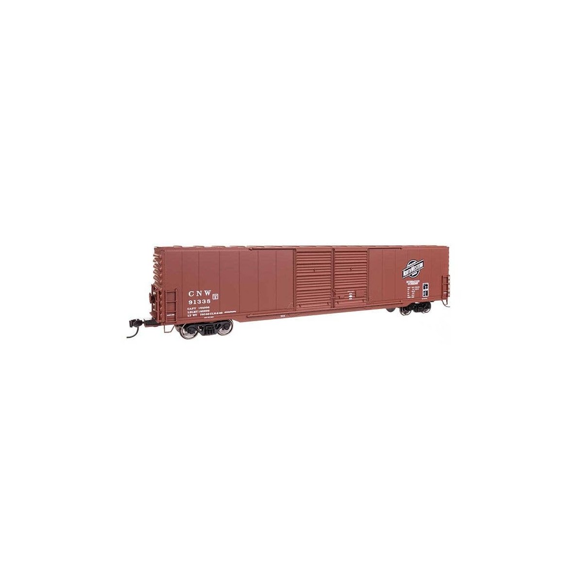 60′ Pullman-Standard Double Door Auto Parts Boxcar - Ready to Run -- Chicago & North Western(TM), HO, WalthersMainline 3404
