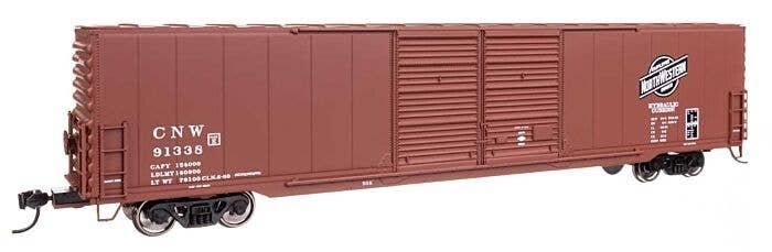 60′ Pullman-Standard Double Door Auto Parts Boxcar - Ready to Run -- Chicago & North Western(TM), HO, WalthersMainline 3404