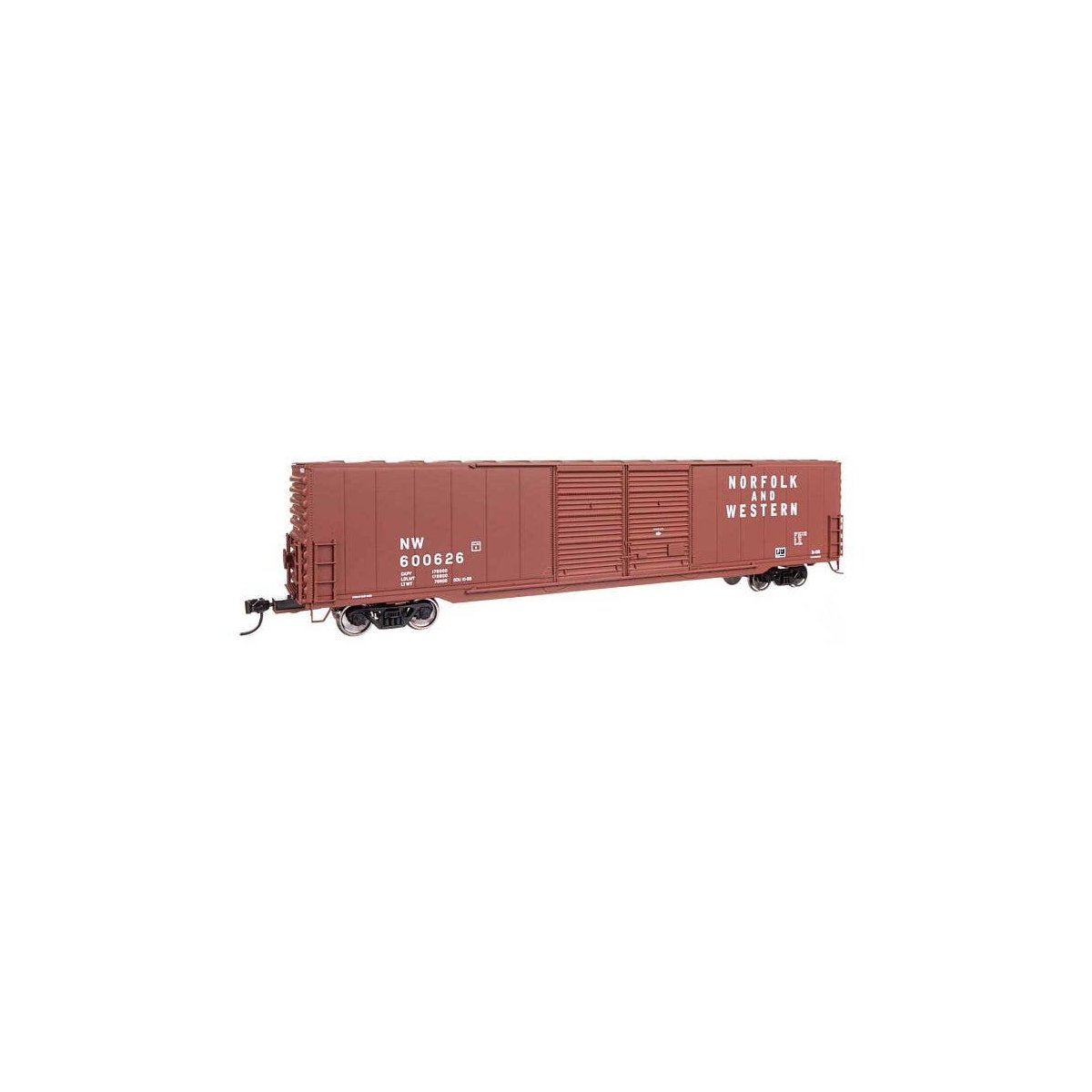 60′ Pullman-Standard Double Door Auto Parts Boxcar - Ready to Run -- Norfolk & Western 600626, HO, WalthersMainline 3410