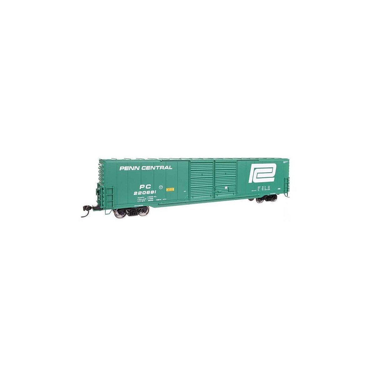 60′ Pullman-Standard Double Door Auto Parts Boxcar - Ready to Run -- Penn Central 220681, HO, WalthersMainline 3412