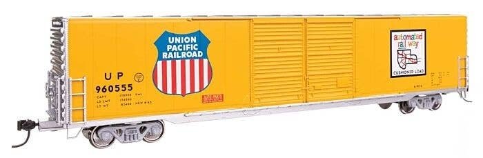 60′ Pullman-Standard Double Door Auto Parts Boxcar - Ready to Run -- Union Pacific(R) 960555, HO, WalthersMainline 3415