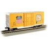 40′ Steel Hi-Cube, Sliding-Door Boxcar - Ready-to-Run -- Union Pacific 518126 (Armour Yellow, HO, Bachmann Industries 18205